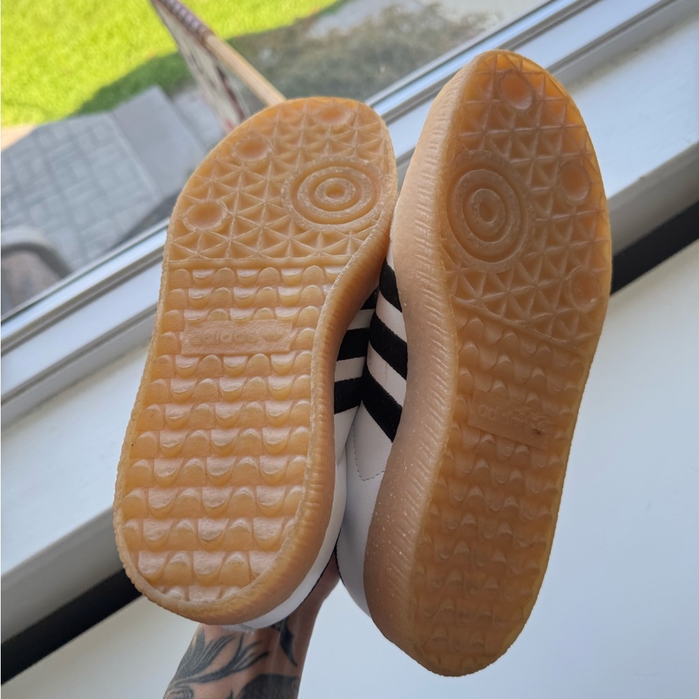 adidas White and Black Women's Sneakers - Picture 4 of 4